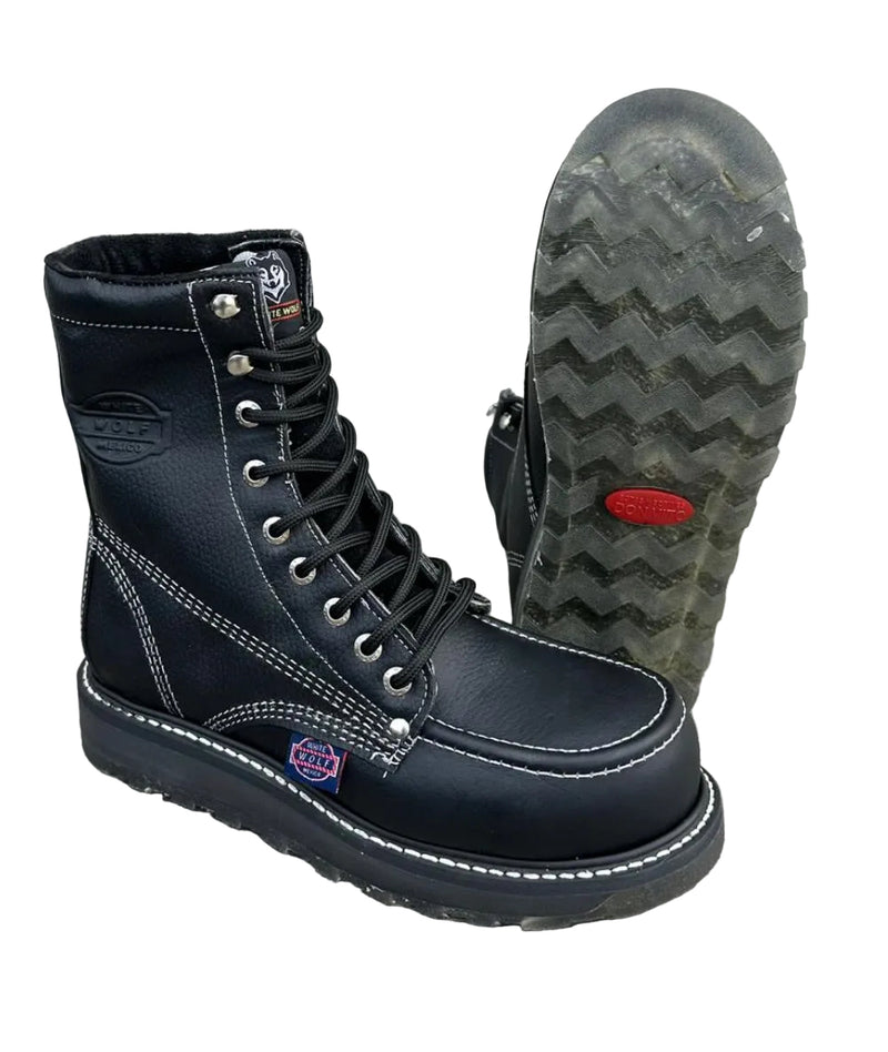 White Wolf 1855-ZZ Composite Toe – Silver Bull Boots